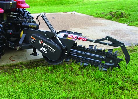 bradco skid steer trencher|3 point trencher attachment for tractor.